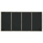 Mesa de jardín superficie de vidrio ratán PE gris 190x90x75 cm en Mesas de jardín | Comprar online en Foru.es