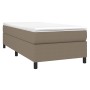 Cama box spring con colchón tela gris taupe 90x200 cm de vidaXL, Camas y somieres - Ref: Foro24-3144395, Precio: 303,87 €, De...