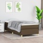 Cama box spring con colchón tela marrón oscuro 80x200 cm de vidaXL, Camas y somieres - Ref: Foro24-3144477, Precio: 275,95 €,...
