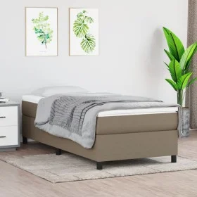 Cama box spring con colchón tela gris taupe 80x200 cm de vidaXL, Camas y somieres - Ref: Foro24-3144379, Precio: 299,14 €, De...