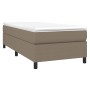 Cama box spring con colchón tela gris taupe 80x200 cm de vidaXL, Camas y somieres - Ref: Foro24-3144379, Precio: 291,90 €, De...