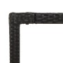 Mesa de jardín superficie de madera ratán PE negro 190x90x75 cm en Mesas de jardín | Comprar online en Foru.es