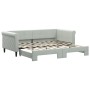 Sofá cama nido terciopelo gris claro 90x190 cm de vidaXL, Camas y somieres - Ref: Foro24-3197784, Precio: 251,67 €, Descuento: %