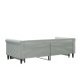 Sofá cama nido terciopelo gris claro 90x190 cm de vidaXL, Camas y somieres - Ref: Foro24-3197784, Precio: 251,67 €, Descuento: %