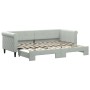 Sofá cama nido terciopelo gris claro 80x200 cm de vidaXL, Camas y somieres - Ref: Foro24-3197764, Precio: 250,63 €, Descuento: %