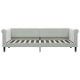 Sofá cama nido terciopelo gris claro 80x200 cm de vidaXL, Camas y somieres - Ref: Foro24-3197764, Precio: 250,63 €, Descuento: %