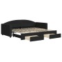 Sofá cama nido con cajones tela negro 90x200 cm de vidaXL, Camas y somieres - Ref: Foro24-3197226, Precio: 296,87 €, Descuent...