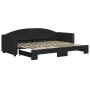 Sofá cama nido tela negro 80x200 cm de vidaXL, Camas y somieres - Ref: Foro24-3197185, Precio: 250,59 €, Descuento: %