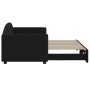 Sofá cama nido tela negro 80x200 cm de vidaXL, Camas y somieres - Ref: Foro24-3197185, Precio: 250,59 €, Descuento: %