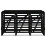Cobertizo triple para cubos de basura madera maciza pino negro de vidaXL, Soportes para contenedores de residuos - Ref: Foro2...