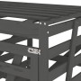 Cobertizo doble para cubos de basura madera maciza de pino gris de vidaXL, Soportes para contenedores de residuos - Ref: Foro...