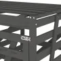 Cobertizo doble para cubos de basura madera maciza de pino gris de vidaXL, Soportes para contenedores de residuos - Ref: Foro...