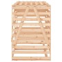 Cobertizo doble para cubos de basura madera maciza de pino de vidaXL, Soportes para contenedores de residuos - Ref: Foro24-31...