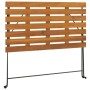Mesa de cafetería plegable madera acacia y acero 100x54x71 cm en Mesas de jardín | Comprar online en Foru.es
