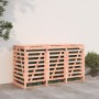 Cobertizo triple para cubos de basura madera de abeto Douglas de vidaXL, Soportes para contenedores de residuos - Ref: Foro24...