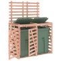 Cobertizo doble para cubos de basura madera de abeto Douglas de vidaXL, Soportes para contenedores de residuos - Ref: Foro24-...