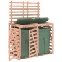 Cobertizo doble para cubos de basura madera de abeto Douglas de vidaXL, Soportes para contenedores de residuos - Ref: Foro24-...