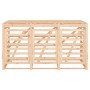 Cobertizo triple para cubos de basura madera maciza de pino de vidaXL, Soportes para contenedores de residuos - Ref: Foro24-3...