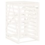 Cobertizo triple para cubos de basura madera maciza pino blanco de vidaXL, Soportes para contenedores de residuos - Ref: Foro...