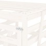 Cobertizo triple para cubos de basura madera maciza pino blanco de vidaXL, Soportes para contenedores de residuos - Ref: Foro...