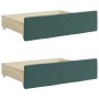 Sofá cama nido con cajones terciopelo verde oscuro 80x200 cm de vidaXL, Camas y somieres - Ref: Foro24-3197344, Precio: 286,3...