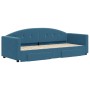 Sofá cama nido con cajones terciopelo azul 80x200 cm de vidaXL, Camas y somieres - Ref: Foro24-3197341, Precio: 284,10 €, Des...