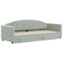 Sofá cama nido con cajones terciopelo gris claro 80x200 cm de vidaXL, Camas y somieres - Ref: Foro24-3197342, Precio: 288,78 ...