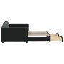 Sofá cama nido con cajones terciopelo negro 90x200 cm de vidaXL, Camas y somieres - Ref: Foro24-3197353, Precio: 280,15 €, De...