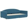 Sofá cama nido con cajones terciopelo azul 100x200 cm de vidaXL, Camas y somieres - Ref: Foro24-3197355, Precio: 291,77 €, De...