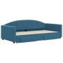 Sofá cama nido con cajones terciopelo azul 100x200 cm de vidaXL, Camas y somieres - Ref: Foro24-3197355, Precio: 291,15 €, De...