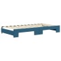 Sofá cama nido con cajones terciopelo azul 100x200 cm de vidaXL, Camas y somieres - Ref: Foro24-3197355, Precio: 291,15 €, De...