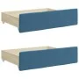 Sofá cama nido con cajones terciopelo azul 100x200 cm de vidaXL, Camas y somieres - Ref: Foro24-3197355, Precio: 291,77 €, De...