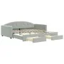 Sofá cama nido con cajones terciopelo gris claro 100x200 cm de vidaXL, Camas y somieres - Ref: Foro24-3197356, Precio: 300,24...