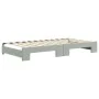 Sofá cama nido con cajones terciopelo gris claro 100x200 cm de vidaXL, Camas y somieres - Ref: Foro24-3197356, Precio: 300,24...