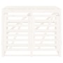 Cobertizo doble para cubos de basura madera maciza pino blanco de vidaXL, Soportes para contenedores de residuos - Ref: Foro2...