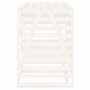 Cobertizo doble para cubos de basura madera maciza pino blanco de vidaXL, Soportes para contenedores de residuos - Ref: Foro2...