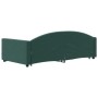 Sofá cama nido con cajones terciopelo verde oscuro 100x200 cm de vidaXL, Camas y somieres - Ref: Foro24-3197358, Precio: 299,...