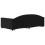 Sofá cama nido con cajones terciopelo negro 100x200 cm de vidaXL, Camas y somieres - Ref: Foro24-3197360, Precio: 313,92 €, D...