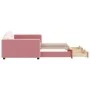 Sofá cama nido con cajones terciopelo rosa 100x200 cm de vidaXL, Camas y somieres - Ref: Foro24-3197359, Precio: 304,38 €, De...