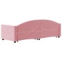 Sofá cama nido con cajones terciopelo rosa 80x200 cm de vidaXL, Camas y somieres - Ref: Foro24-3197345, Precio: 292,05 €, Des...