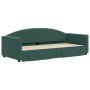 Sofá cama nido con cajones terciopelo verde oscuro 90x200 cm de vidaXL, Camas y somieres - Ref: Foro24-3197351, Precio: 292,8...