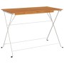 Mesa de cafetería plegable madera acacia y acero 100x54x71 cm en Mesas de jardín | Comprar online en Foru.es