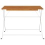 Mesa de cafetería plegable madera acacia y acero 100x54x71 cm en Mesas de jardín | Comprar online en Foru.es