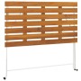 Mesa de cafetería plegable madera acacia y acero 100x54x71 cm en Mesas de jardín | Comprar online en Foru.es