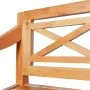 Batavia hellbraune Mahagoniholzbank 123 cm von vidaXL, Bänke für Hallen und Lager - Ref: Foro24-337078, Preis: 128,39 €, Raba...