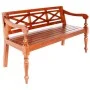 Batavia Bank aus massivem dunkelbraunem Mahagoniholz 123 cm von vidaXL, Bänke für Hallen und Lager - Ref: Foro24-337079, Prei...