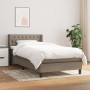 Cama box spring con colchón tela gris taupe 90x200 cm de vidaXL, Camas y somieres - Ref: Foro24-3129925, Precio: 325,82 €, De...
