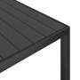 Juego de comedor para jardín 7 piezas aluminio negro en Conjuntos de jardín | Comprar online en Foru.es