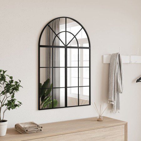 Espejo de pared arco de hierro negro 60x90 cm en Espejos | Comprar online en Foru.es