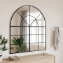 Espejo de pared arco de hierro negro 100x110 cm en Espejos | Comprar online en Foru.es